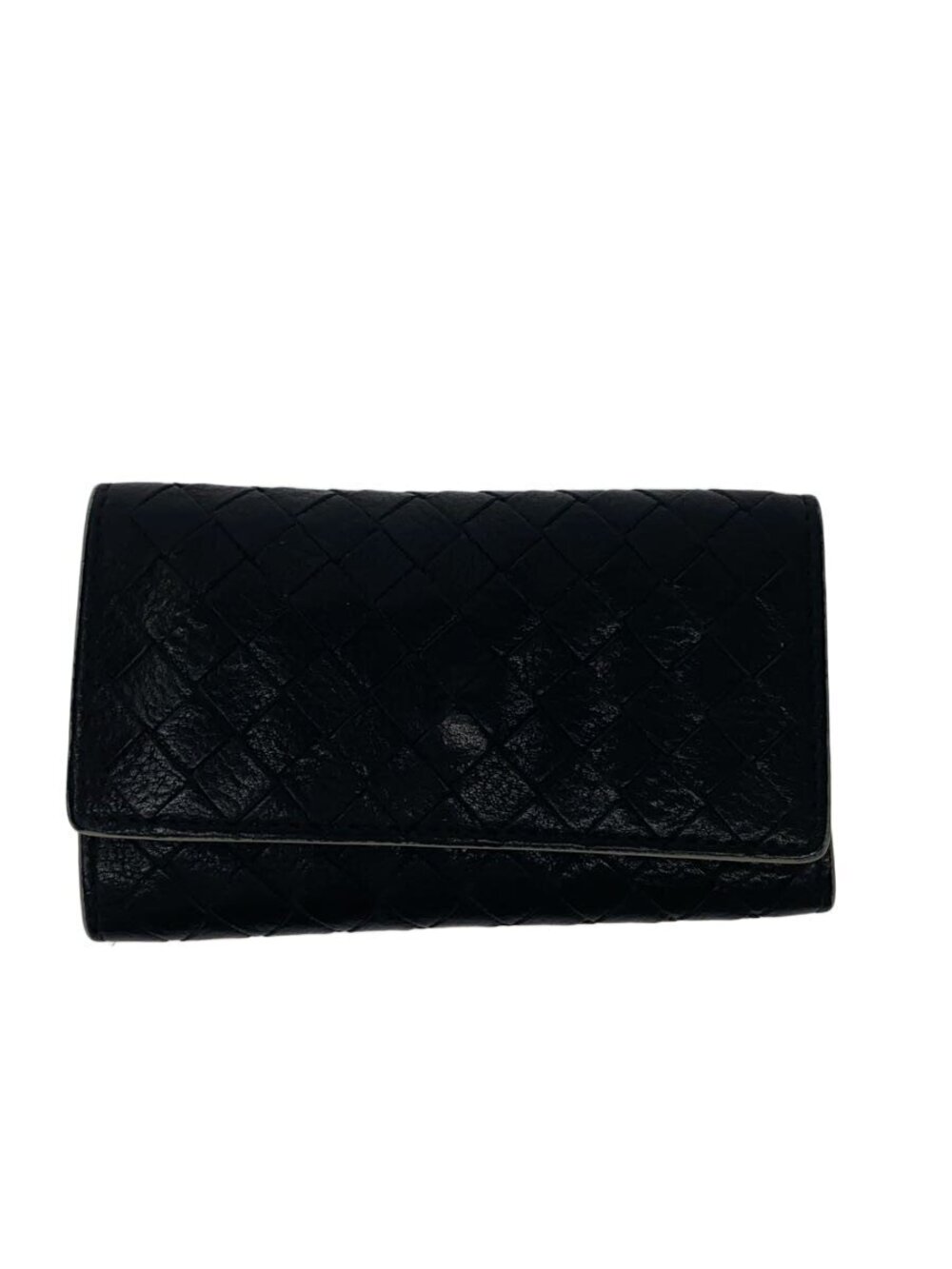 BOTTEGA VENETA Key Case Wallet Leather Black